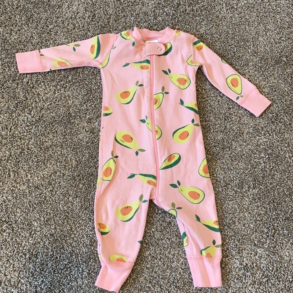 Hanna Andersson Avocado Pajamas 6-12m